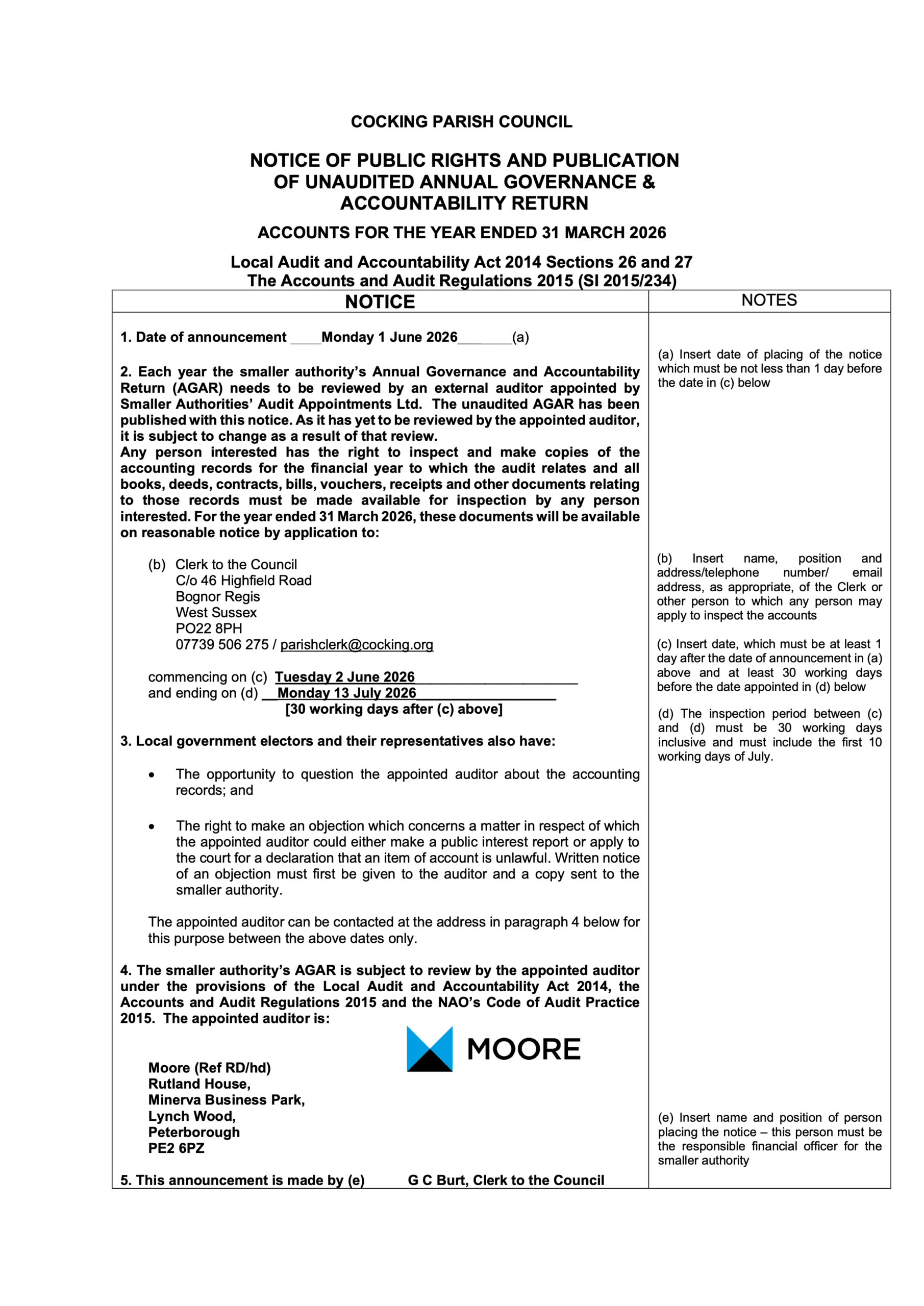 Public Notice